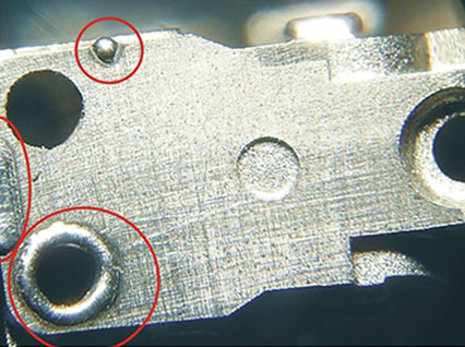 <a href='http://www.piggie.cn/product/3.htm' class='text_a'>模具激光焊機</a>修復(fù)模具效果